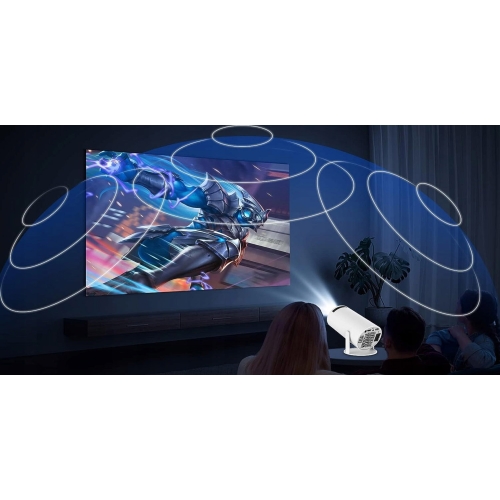 HY300 PRO HD TV PROJEKTOR 130'' ANDROID WIFI PŘENOSNÝ OTOČNÝ